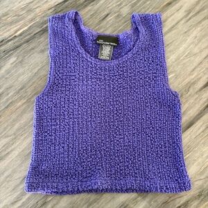 No Boundaries Vibrant Purple Periwinkle Super Stretchy Knit Top 90s Y2K‎
